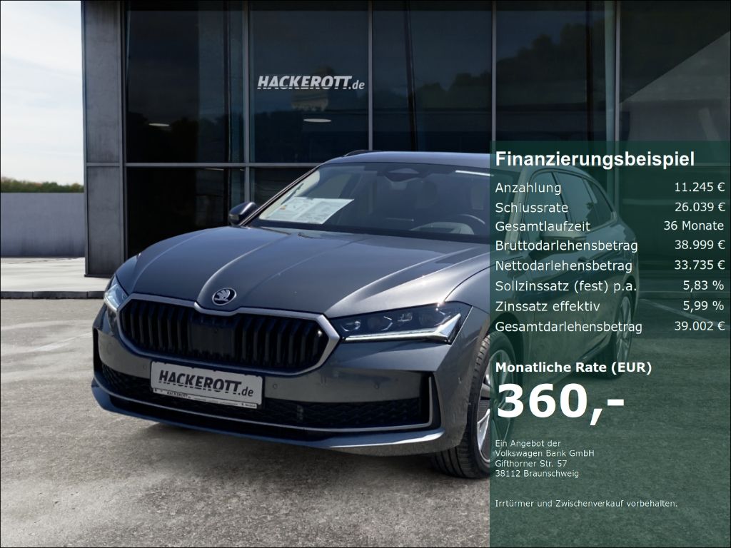Bild des Angebotes Skoda Superb Combi Selection 1.5 TSI iV DSG AHK Navi