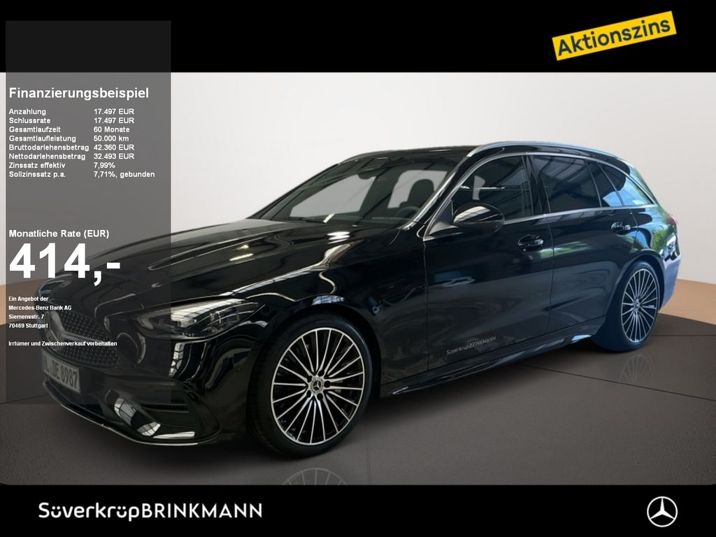 Bild des Angebotes Mercedes-Benz C 200 T-Modell AMG MEMO 360 AHK DISTR KAMERA PDC
