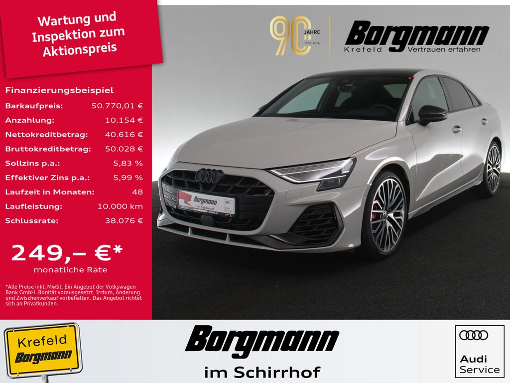 Bild des Angebotes Audi S3 Limo qu. Farbe Kreide Carbon Sport AGA PANO