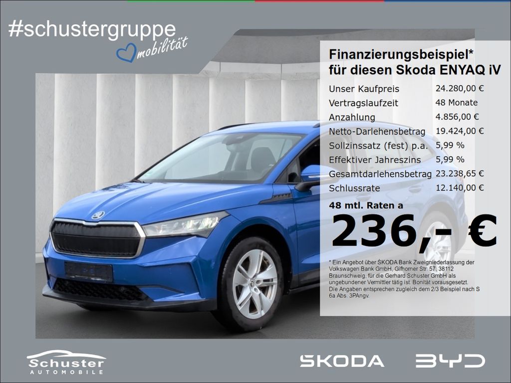 Skoda ENYAQ iV 50 Loft*LED Navi R-Kam Temp VKZ-Erk 19*