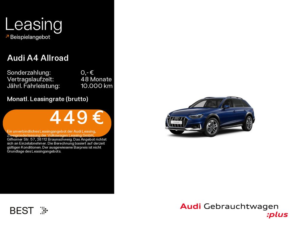 Bild des Angebotes Audi A4 allroad quattro 40 TDI AHK, Tour & Stadt, Nav