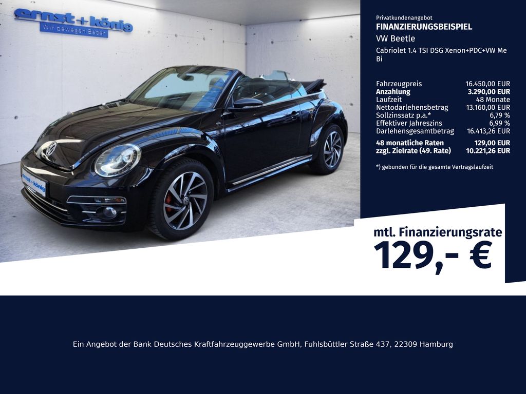 Volkswagen Beetle Cabriolet 1.4 TSI DSG Xenon+PDC+VW Me Bi