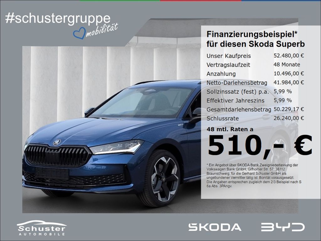 Bild des Angebotes Skoda Superb Combi SPORTLINE 4x4 TDI*193PS AHK Massage