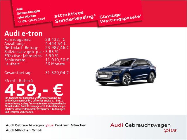 Bild des Angebotes Audi e-tron 50 qu. 2x S line Virtual+/Luftf./ACC/HuD/