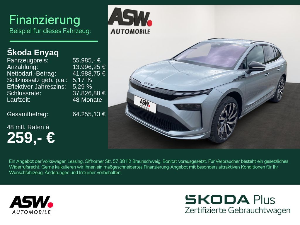 Bild des Angebotes Skoda Enyaq 85 Sportline 285PS ACC 360° CANTON SHZ AHK