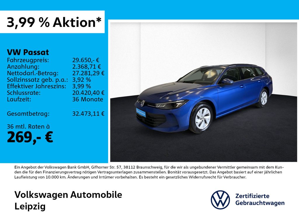 Bild des Angebotes Volkswagen Passat 1.5 eTSI *ACC*DSG*APP*Einparkhilfe