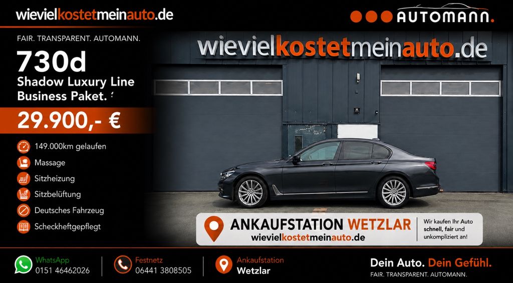 Bild des Angebotes BMW 730 d Luxury Line Shadow*SoftClose*Massage*Busin