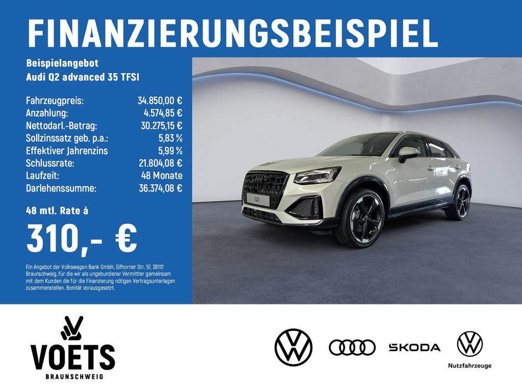 Bild des Angebotes Audi Q2 advanced 35 TFSI advanced MATRIX+AHK+OPTIK pl