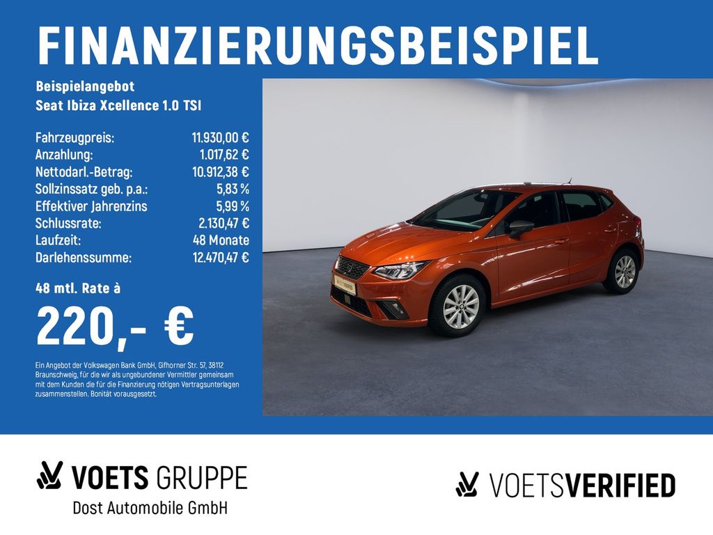 Bild des Angebotes Seat Ibiza Xcellence 1.0 TSI PDC H+GRA+KLIMA