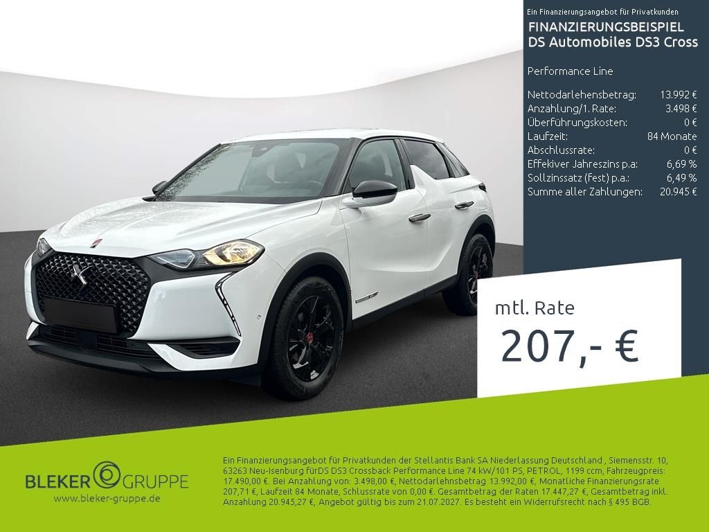 Bild des Angebotes DS Automobiles DS3 Crossback Performance Line