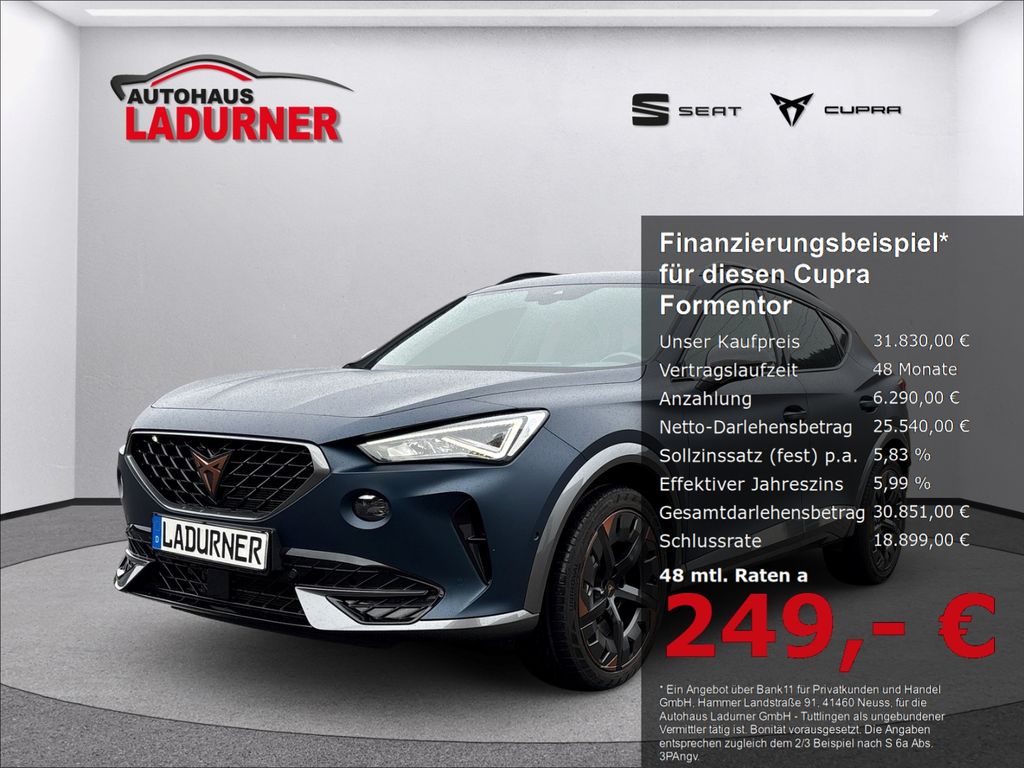 Bild des Angebotes Cupra Formentor VZ 4Drive 2.0l TSI *PANO+NAVI+LEDER+AH