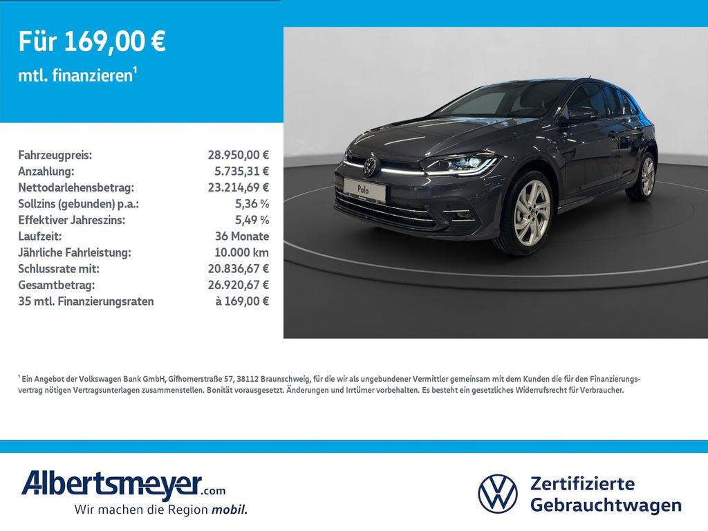Bild des Angebotes Volkswagen Polo 1.0 TSI EDITION 50 +DSG+MATRIX+KAMERA