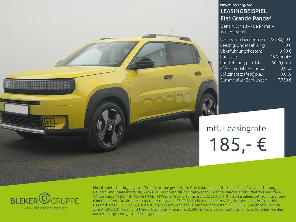 Bild des Angebotes Fiat Grande Panda Benzin Schaltw La Prima + Winterpa