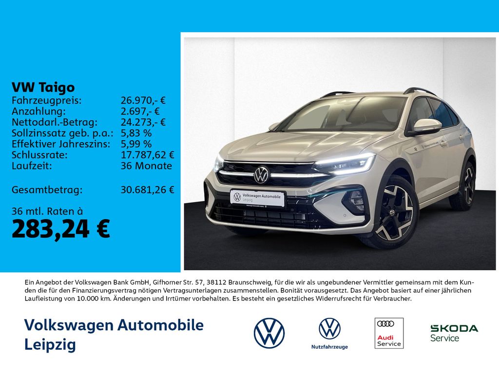 Bild des Angebotes Volkswagen Taigo R-Line 1.0 l TSI 85 kW ACC*CLIMA*GJR