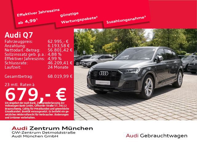 Bild des Angebotes Audi Q7 50 TDI qu. tiptr. S line Pano/LuftFed/ACC/AHK