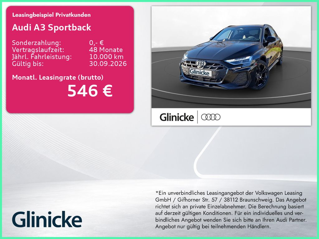 Bild des Angebotes Audi A3 Sportback S line TFSI e 200 kW S tronic