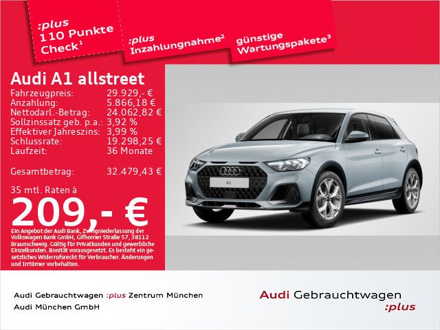 Bild des Angebotes Audi A1 allstreet 35 TFSI S tronic ACC/Kamera/Navi+/L