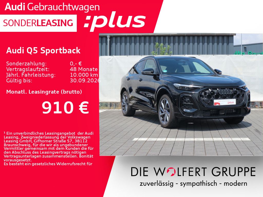 Bild des Angebotes Audi Q5 Sportback e-hybrid quattro S line*0,5%*AHK*
