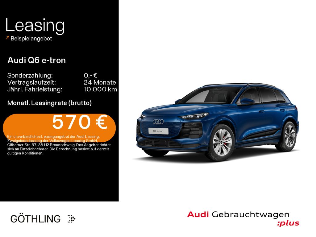 Bild des Angebotes Audi Q6 e-tron performance 225 kW Pano*Massage*Air