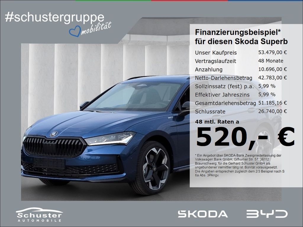 Bild des Angebotes Skoda Superb Combi SPORTLINE 4x4 TDI*193PS AHK Massage
