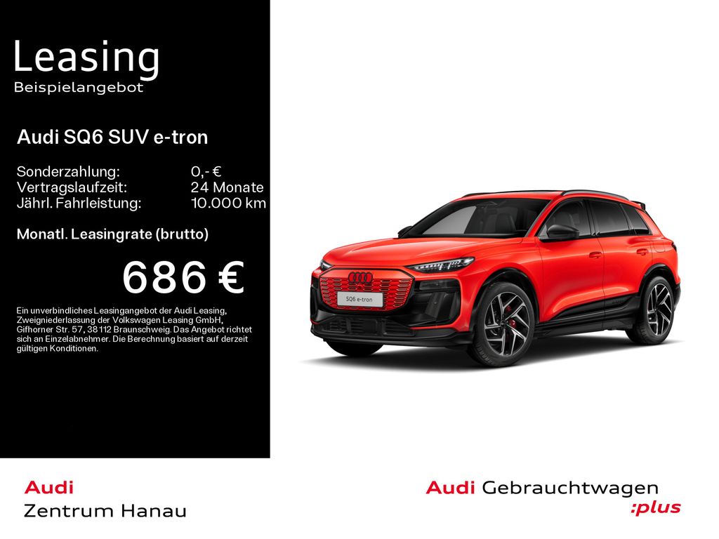 Bild des Angebotes Audi SQ6 e-tron*AHK*PANO*B&O*21ZOLL*HUD*CARBON*LED*NA