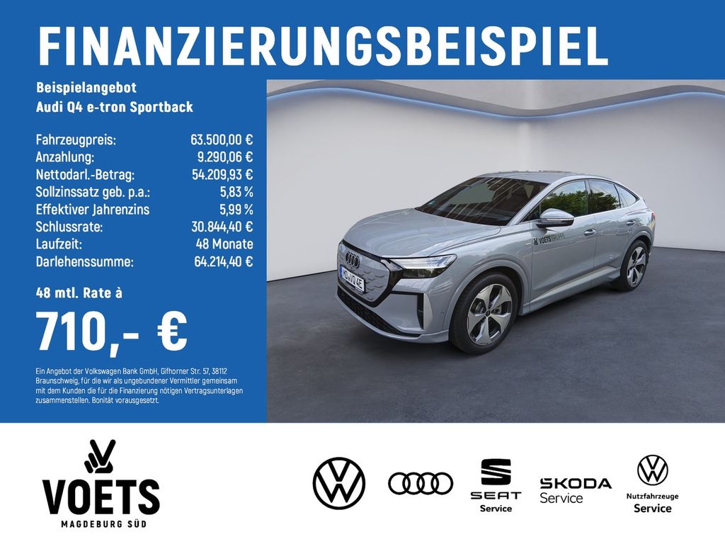 Bild des Angebotes Audi Q4 e-tron Sportback perf. AHK+Wärmepumpe