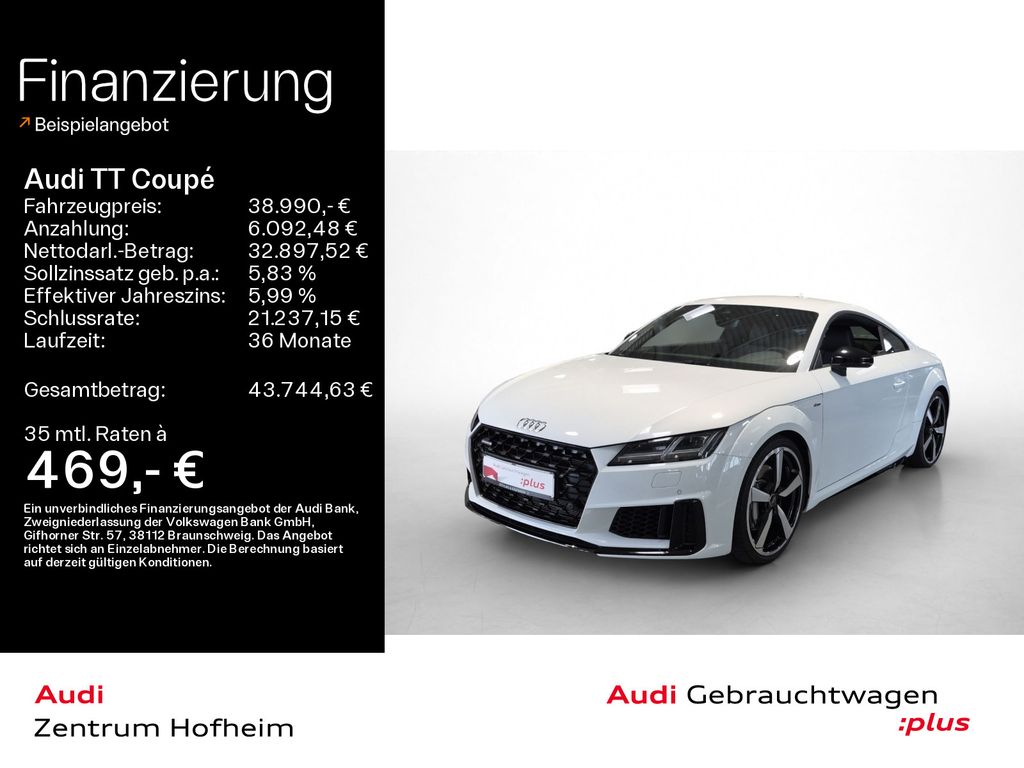 Bild des Angebotes Audi TT Coupé 45 TFSI qu. S line*Navi*B&O*Matrix*20"*