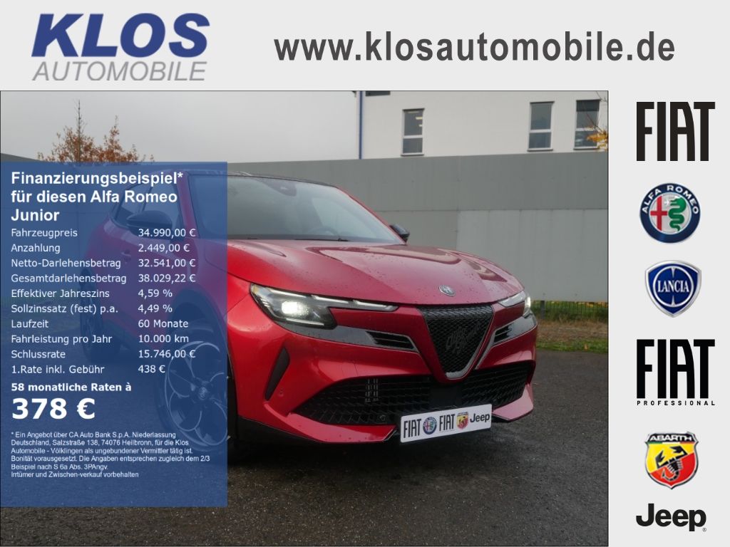 Bild des Angebotes Alfa Romeo Junior IBRIDA Q4 1.2 VGT 145PS DCT6 SCHIEBEDACH