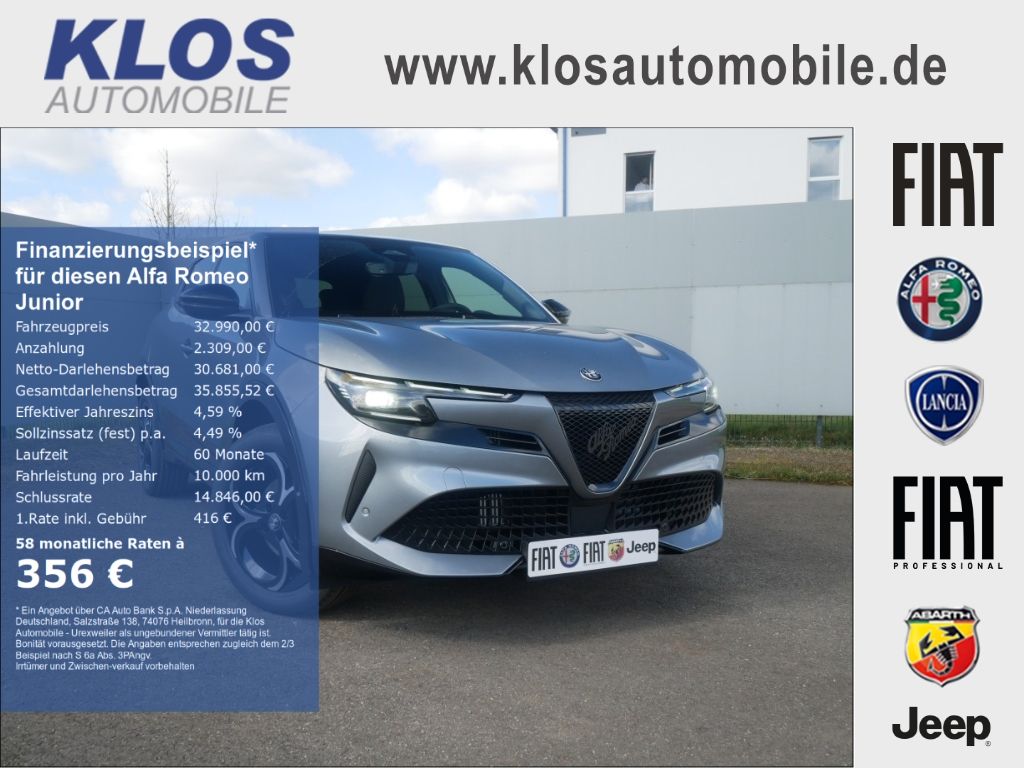 Bild des Angebotes Alfa Romeo Junior IBRIDA Q4 TI 1.2 VGT 145PS DCT6 SCHIEBEDA