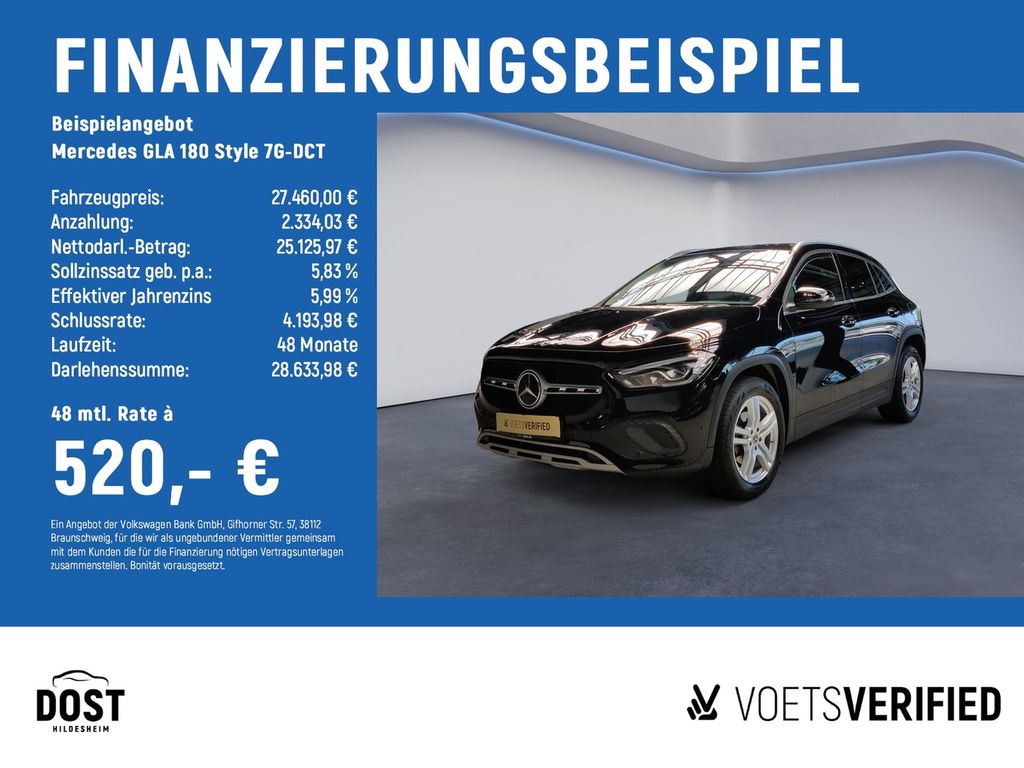 Bild des Angebotes Mercedes-Benz GLA 180 Style 7G-DCT AHK+KAMERA+KLIMA+LED+NAVI+S