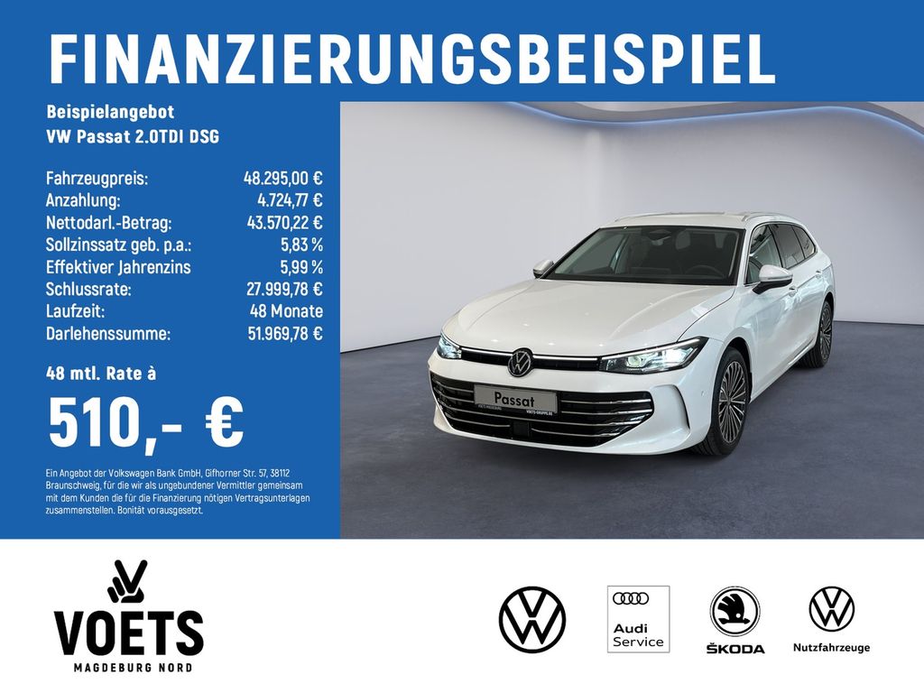 Bild des Angebotes Volkswagen Passat 2.0TDI DSG Elegance LED+NAVI+AHK+5JAHRE+
