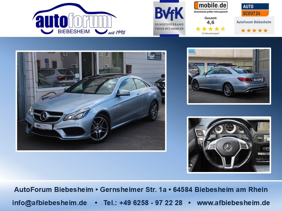 Bild des Angebotes Mercedes-Benz E 350d Coupe *2.Hand*Pano*Sitzhzg*360°Kamera