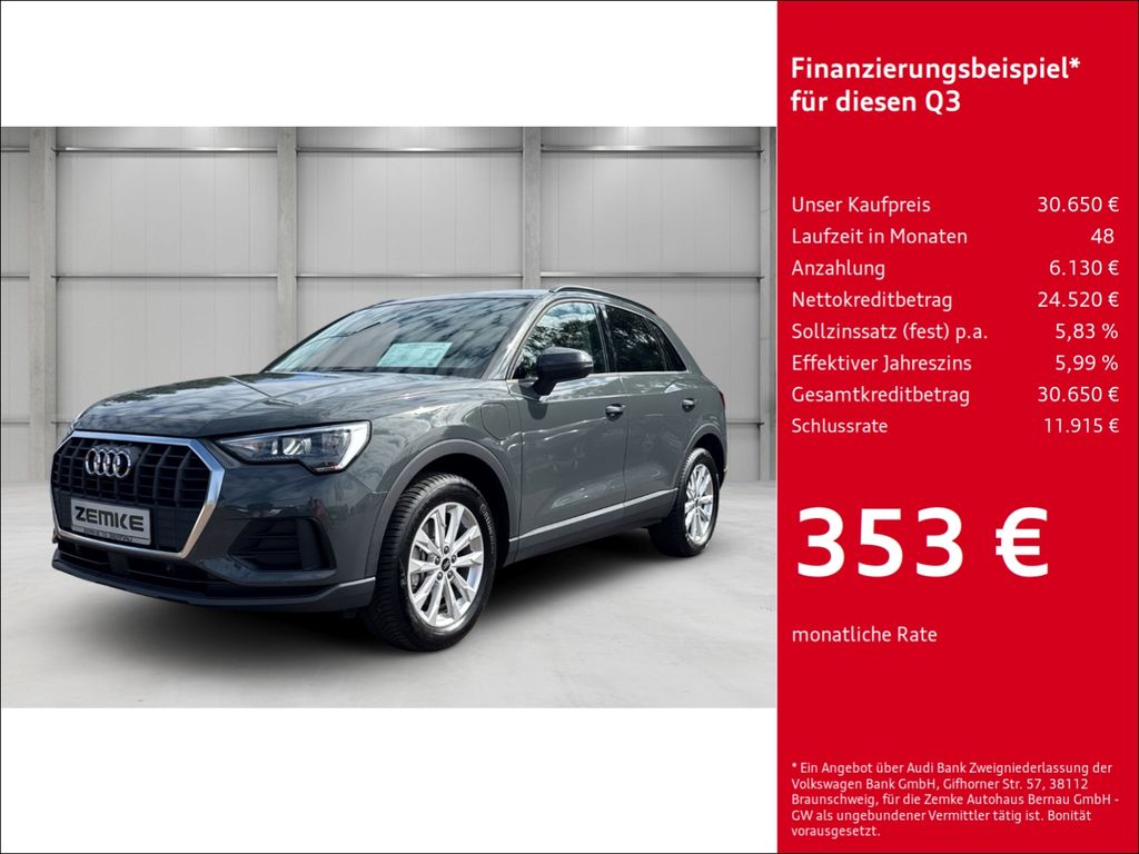 Audi Q3 45 TFSI e S tronic Navi Digitales Cockpit LED
