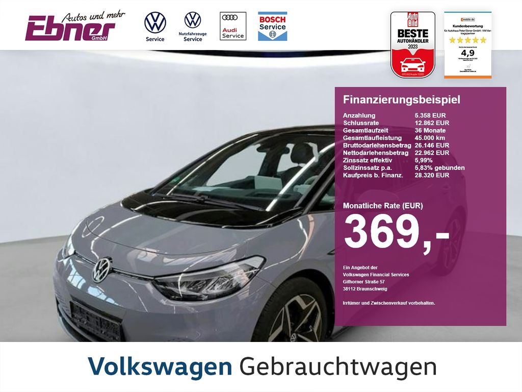 Bild des Angebotes Volkswagen ID.3 PRO S SPORT 82KWh HEAD-UP+ALCANTARA+ACC+NAV