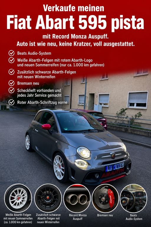 Bild des Angebotes Abarth 595 1.4 T-Jet 16V 595 Pista Pista