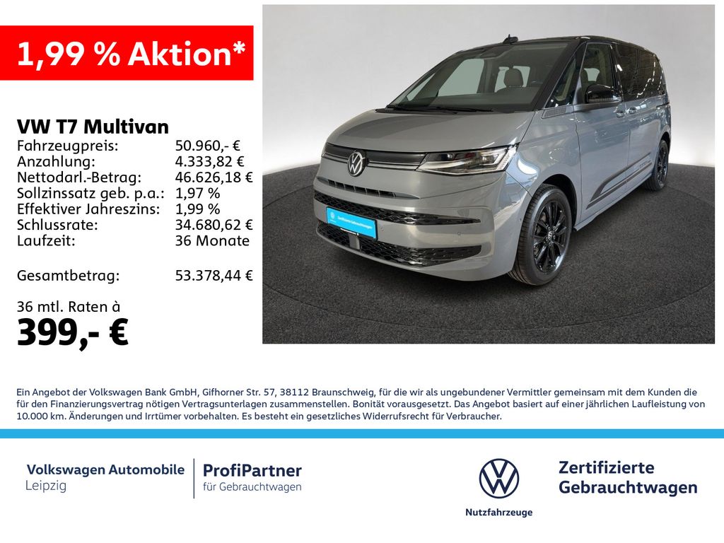 Bild des Angebotes Volkswagen T7 Multivan TDI Edition *AHK*ACC*Matrix*DSG*PDC