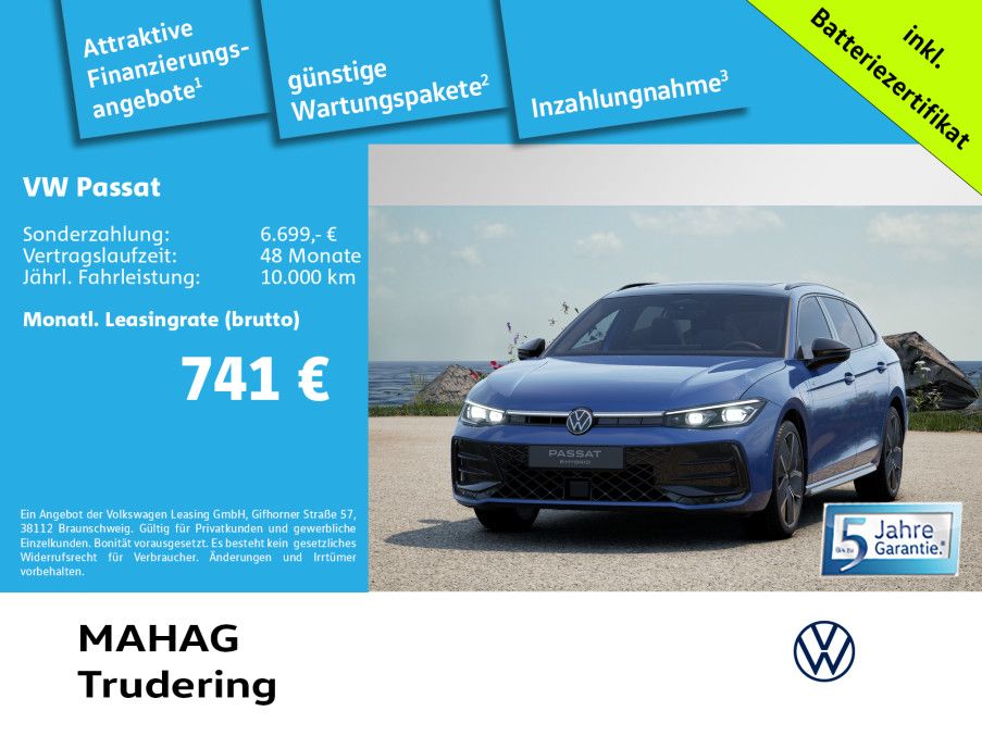 Bild des Angebotes Volkswagen Passat R-Line 1.5 eHybrid CCS IQ.Light IQ.Drive