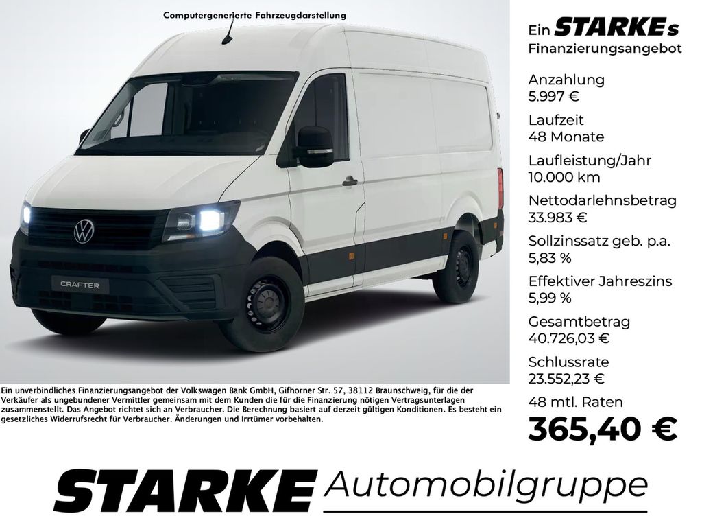 Volkswagen Crafter 35 Kasten 2.0 TDI MR HD L3H3  AHK Kamera