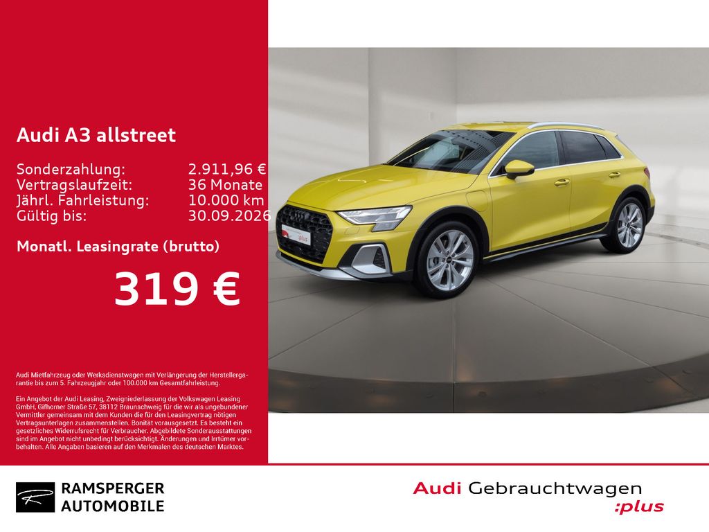 Bild des Angebotes Audi A3 allstreet TFSI e LED ACC Sonos Kamera  AHK