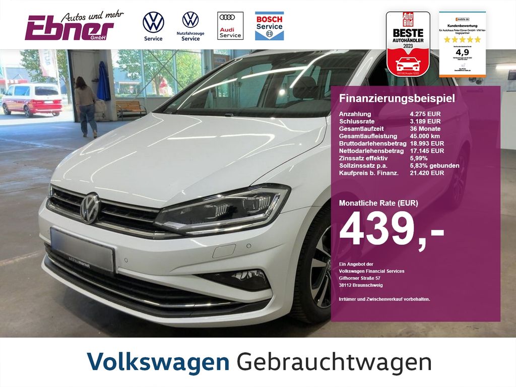 Volkswagen Golf Sportsvan UNITED 1.5TSI DSG ACC+KAMERA+LED+