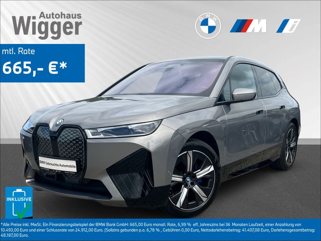 Bild des Angebotes BMW iX xDrive50 Sport/Laser/HUD/AHK/Navigation/Leder