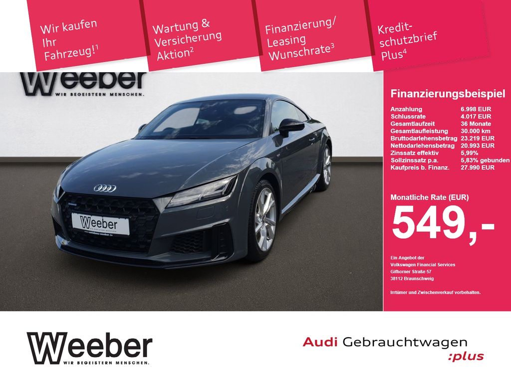 Bild des Angebotes Audi TT Coupe 45 TFSI*quattro*S-LINE*B&O*NAVI*LED