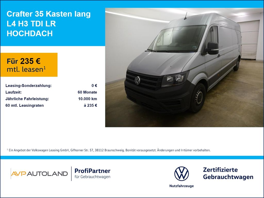 Bild des Angebotes Volkswagen Crafter 35 Kasten lang L4 H3 TDI LR HOCHDACH