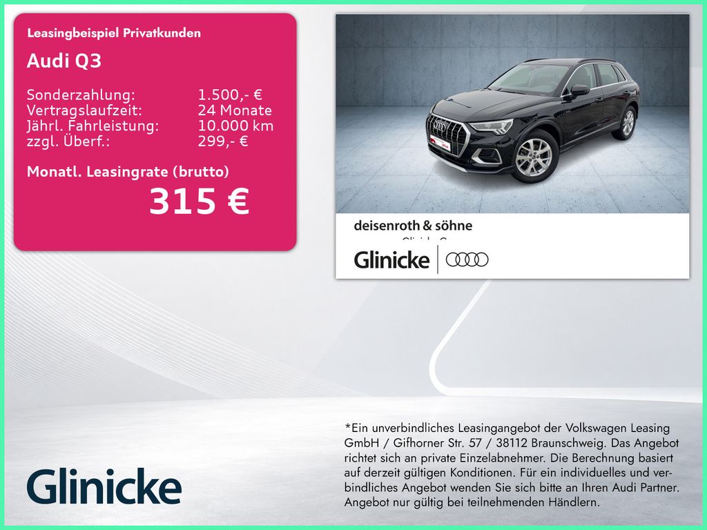 Audi Q3 advanced 35 TFSI S tr LED/Nav/ACC/ASI/Assist