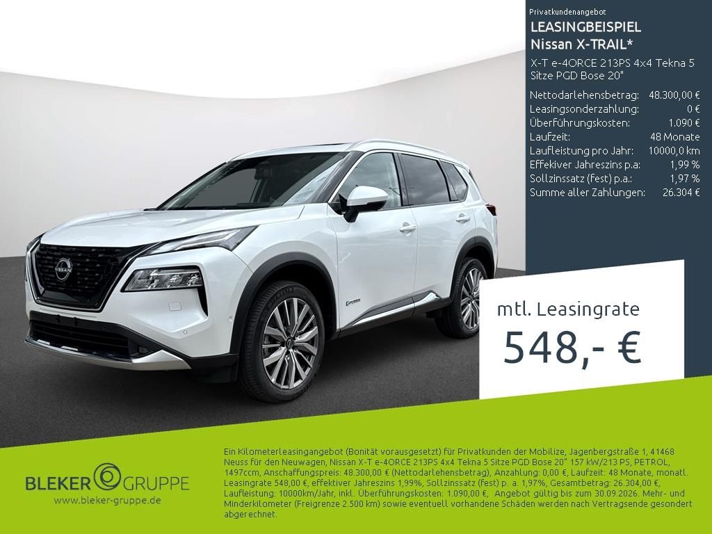 Nissan X-Trail X-T e-4ORCE 213PS 4x4 Tekna 5 Sitze PGD