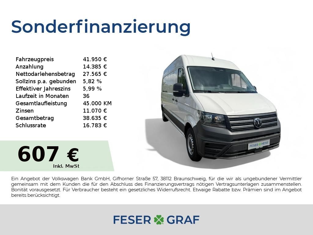 Bild des Angebotes Volkswagen Crafter Rear View/Sitzhzg./App-Connect