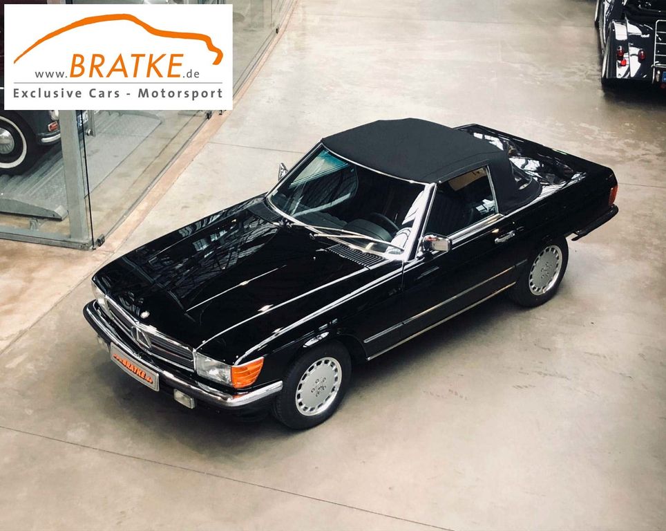 Bild des Angebotes Mercedes-Benz SL R107 1.Hand orig. 158tkm Leder Klimaautomatik