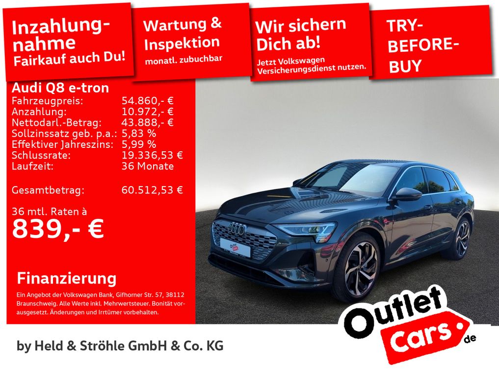 Bild des Angebotes Audi Q8 e-tron 55 qu. adv. S-Line B&O HuD LUFT PANO