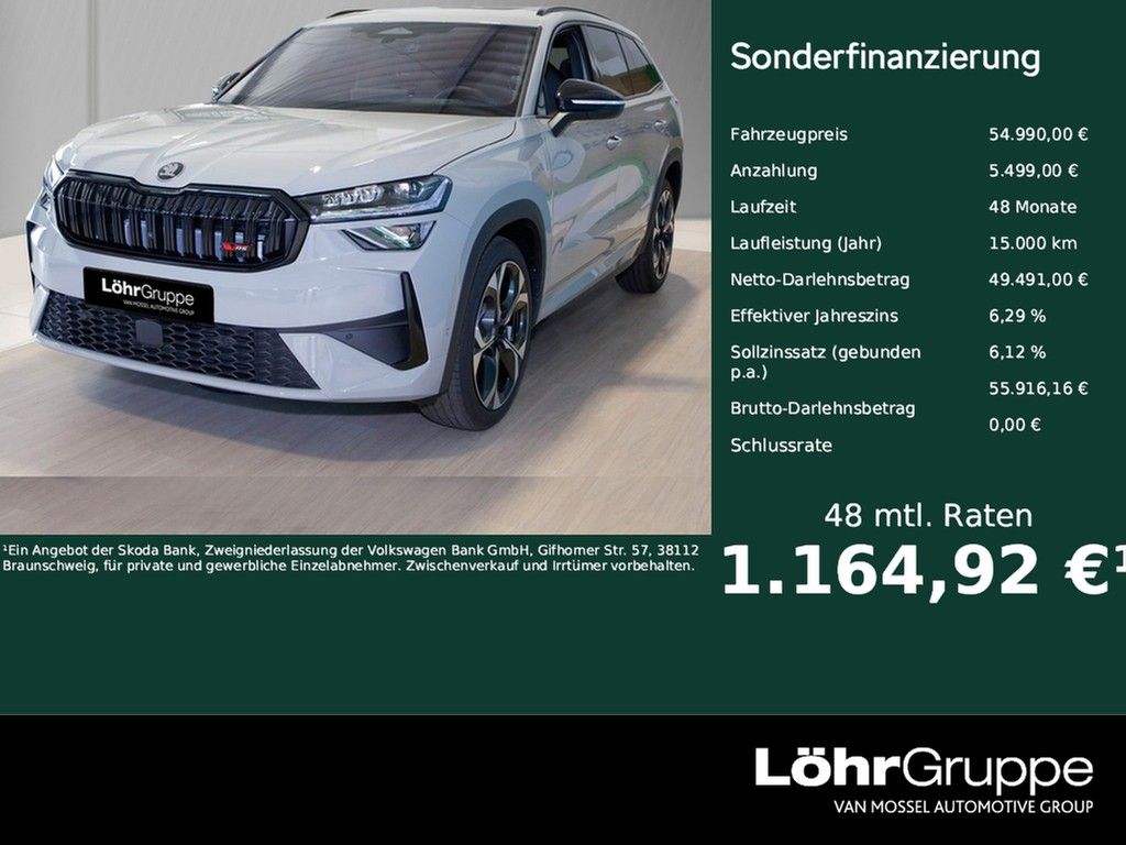Bild des Angebotes Skoda Kodiaq RS 2.0 TSI UPE 65.030 4x4 Pano AHK Assist