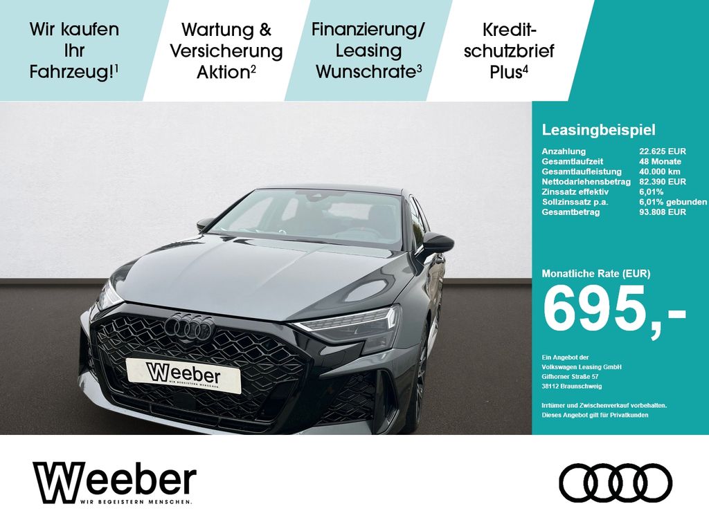 Bild des Angebotes Audi RS 3 Limousine Matrix-LED*Sportabgasanlage*Quatt